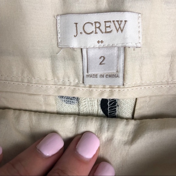 J. Crew Black Polka Dot Pleated Shorts Size 2 - Picture 4 of 5